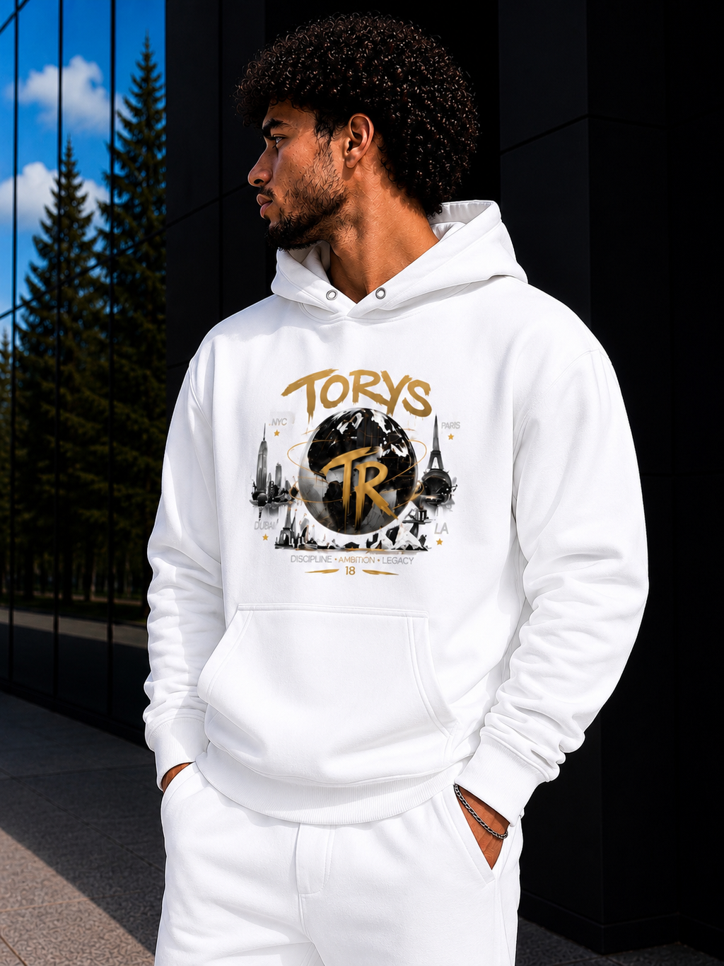 Hoodie Blanc TORYS World Gold