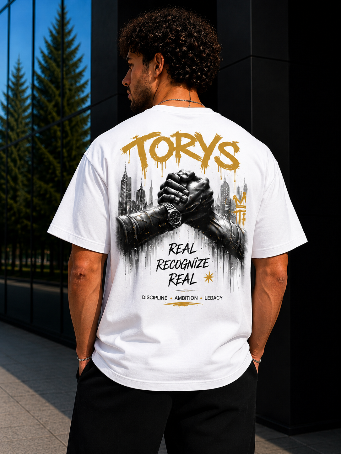 TORYS Real Recognize Real – T-shirt Blanc Streetwear Premium