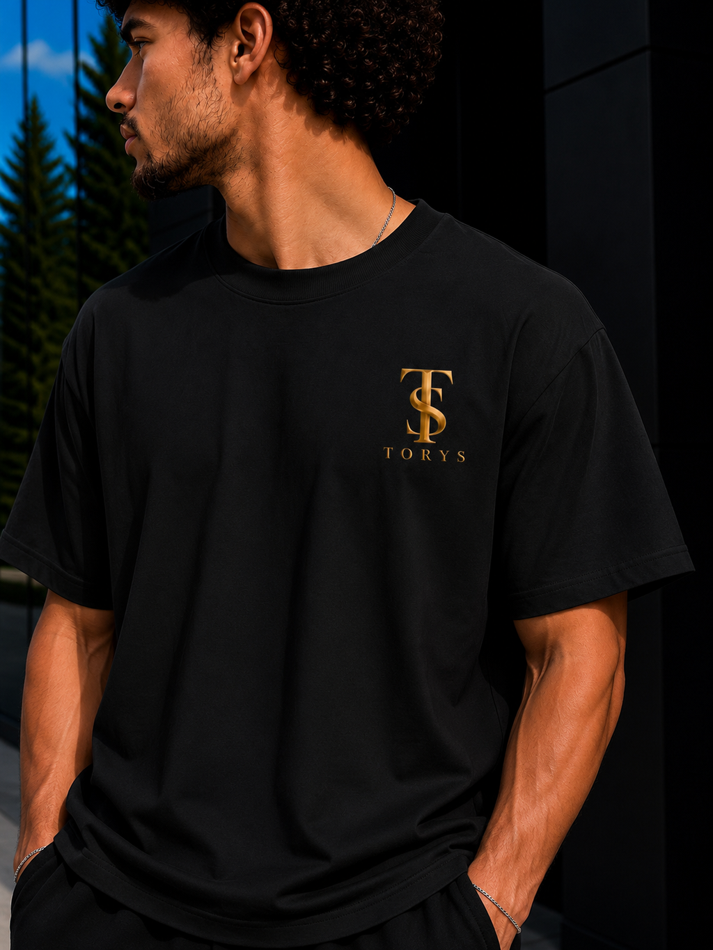TORYS Signature Gold Edition – T-shirt Noir Premium Streetwear