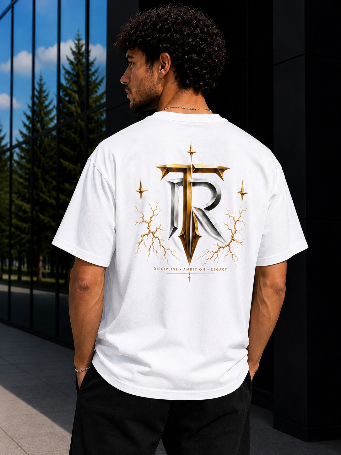 TORYS Signature Gold Edition – T-shirt Blanc Premium Streetwear