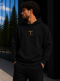 Hoodie Noir TORYS T. Gold
