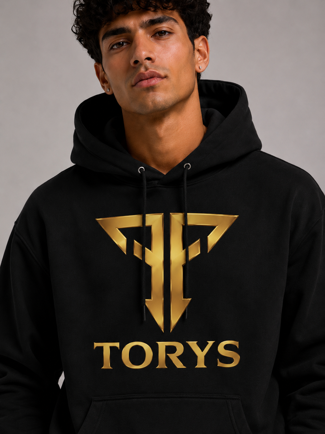 Hoodie Noir TORYS T Gold