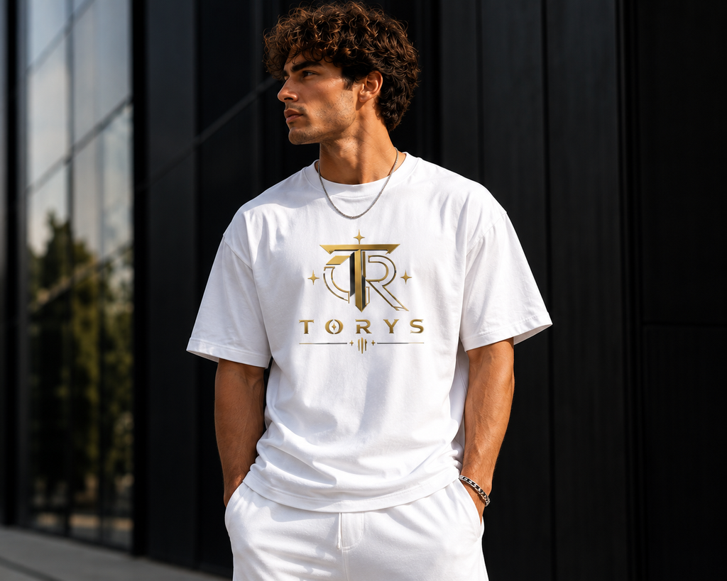 TORYS™ Signature Gold White Tee
