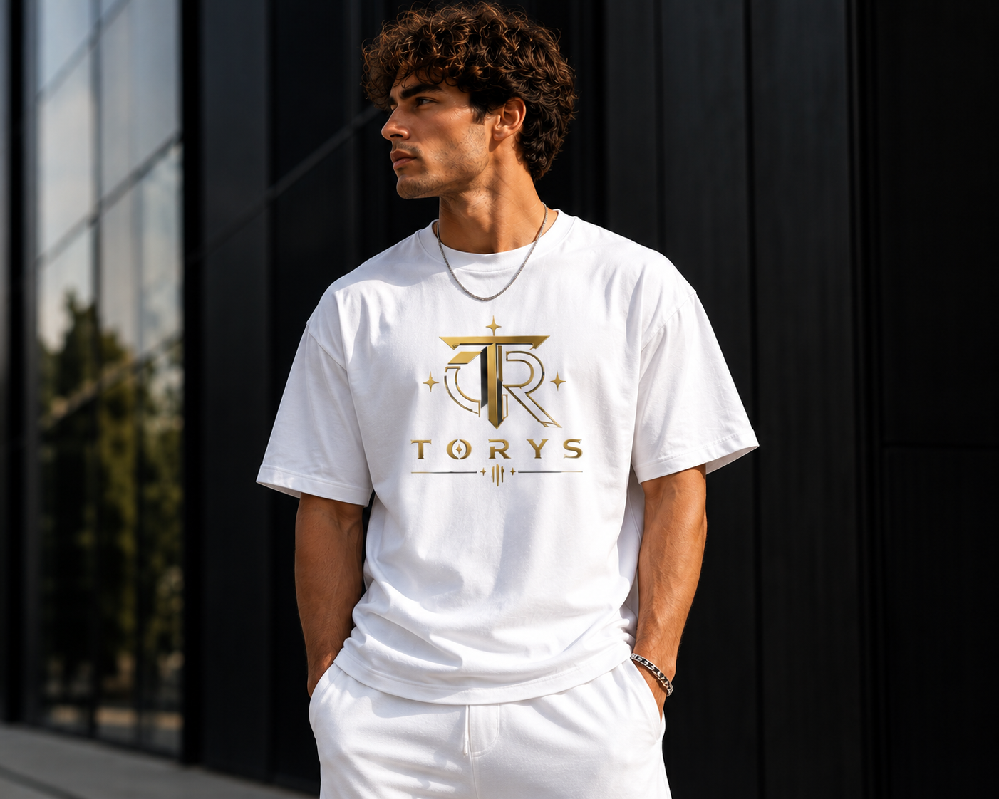 TORYS™ Signature Gold White Tee