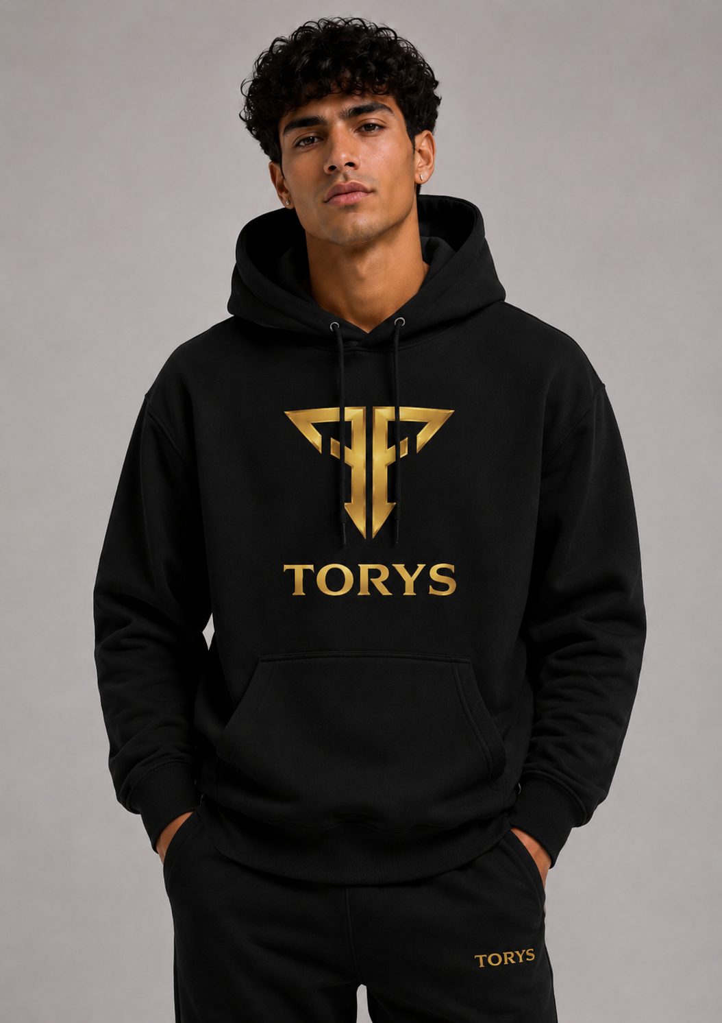 Hoodie Noir TORYS T Gold