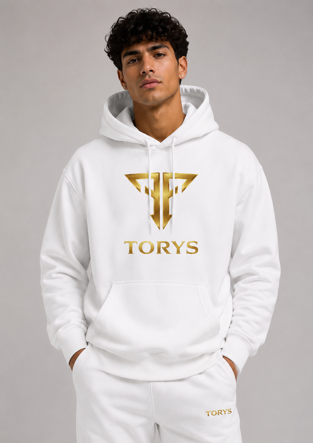 Hoodie Blanc TORYS T Gold