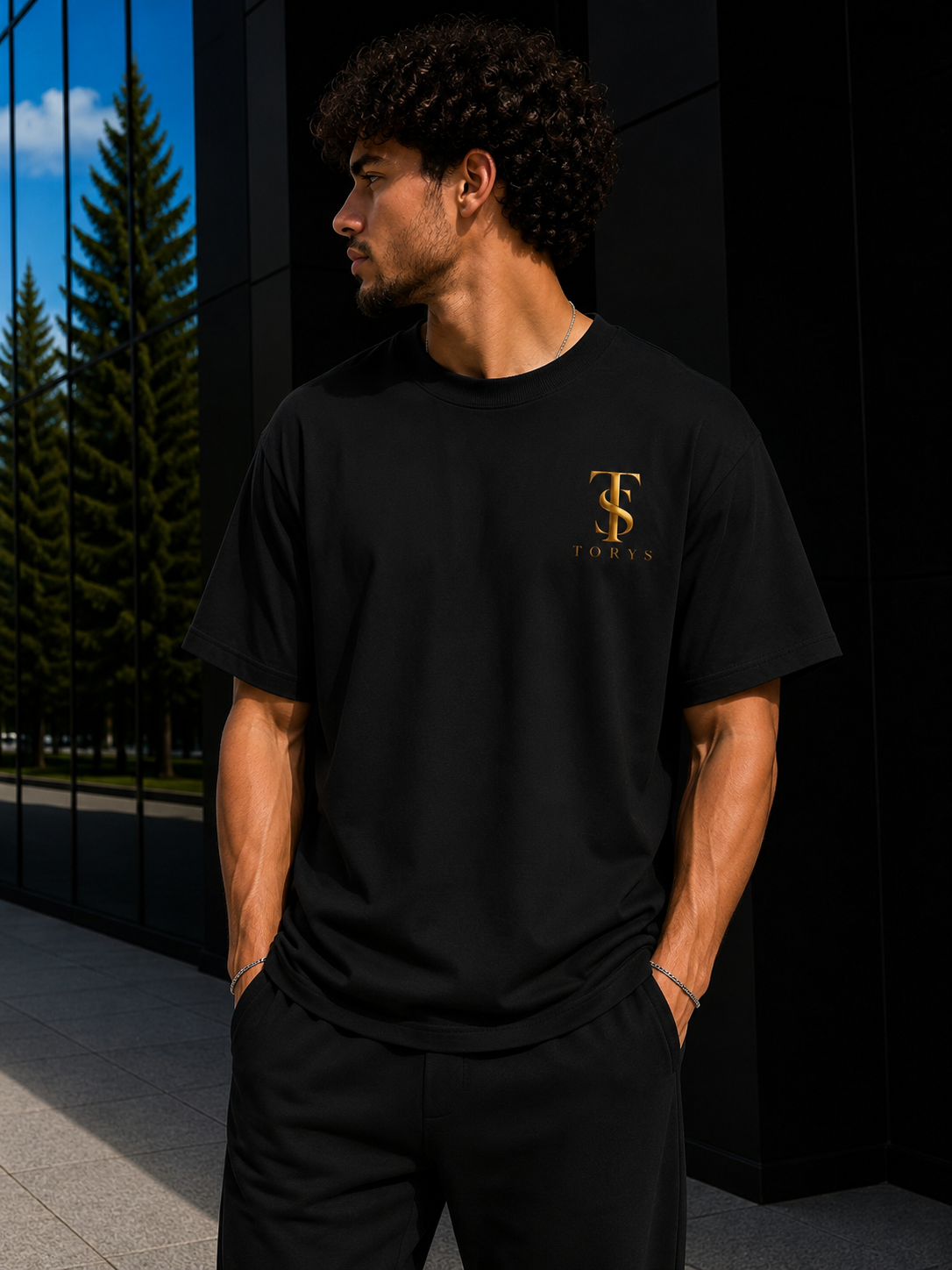 TORYS Signature Gold Edition – T-shirt Noir Premium Streetwear