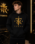 Hoodie Gold Logo Noir