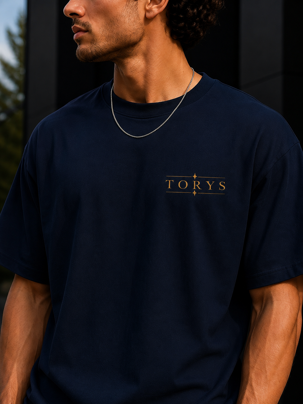 TORYS Compass Gold – T-shirt Premium Navy Blue